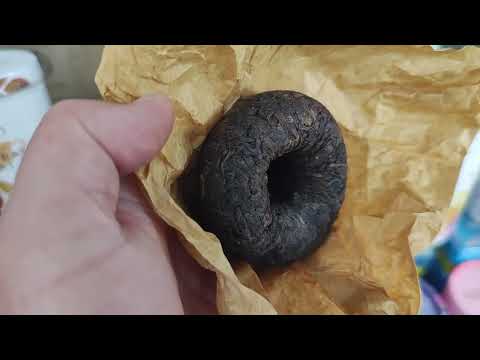 Чай чорний Шу Пуер "ЧАША" 100 грам выдержка с 2015 года, відео 1