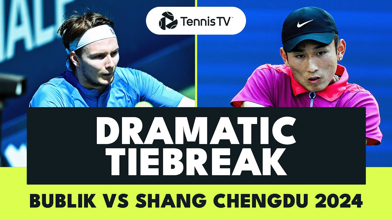 Alexander Bublik vs Juncheng Shang Dramatic Tiebreak! | Chengdu 2024