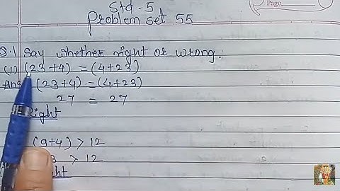 Problem set 55 class 5th math