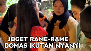 DOMAS JOGET DAN NYANYI SEMANGAT.