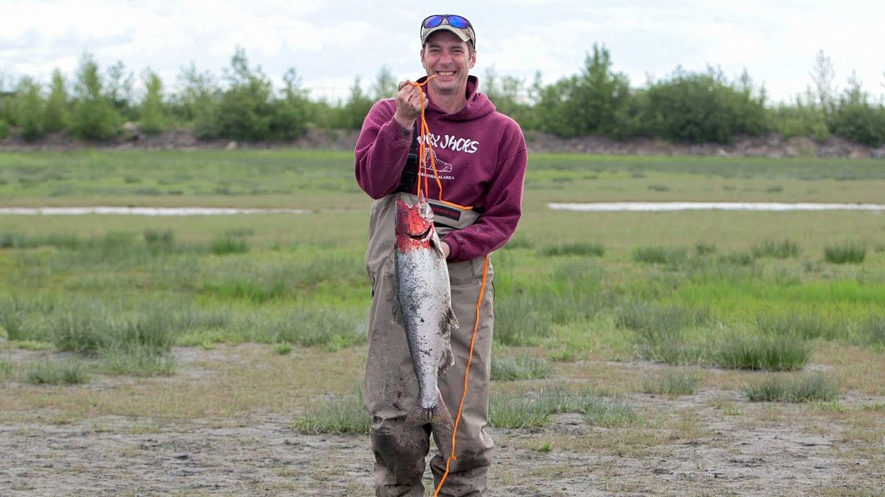 How to catch a king salmon at Ship Creek in downtown Anchorage, Alaska