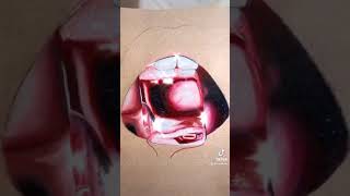 ice cube lips drawing process #shorts