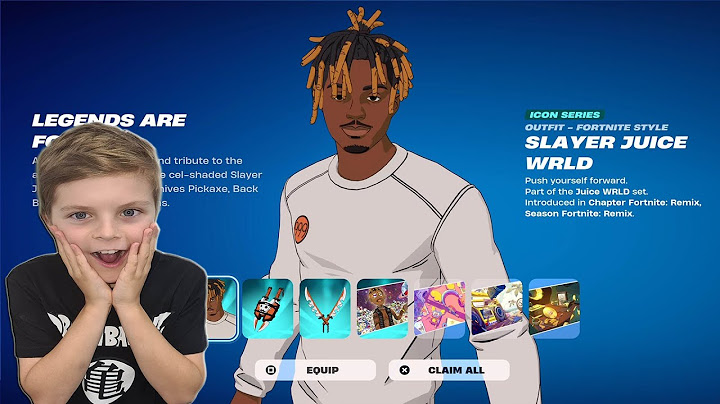 Me & My 11 Year Old Kid Unlocking FREE NEW Fortnite Skin JUICE WRLD SLAYER & FREE Rewards