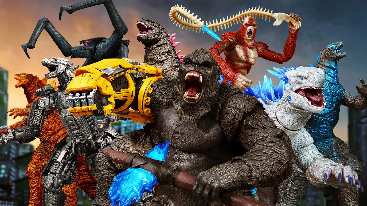 KONG x GODZILLA: Epic Monsters Battle | Stop-motion fight series