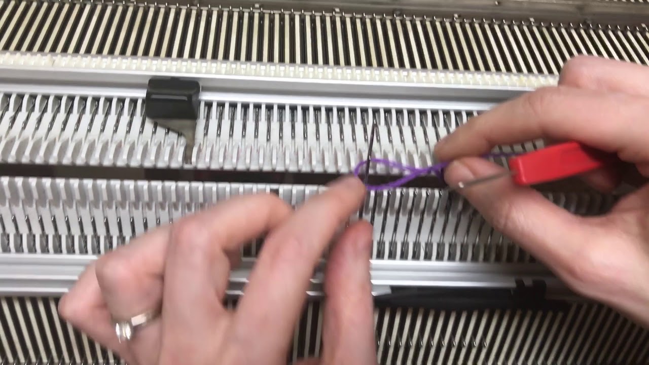 Chain Stitch Cast-on on Passap / Набор косичкой на Пассапе