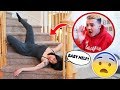 Falling Down The Stairs Prank on Boyfriend! *funny af*