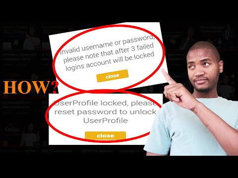 How to Unlock NSFAS UserProfile /Account | How to reset your NSFAS password?