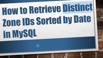 How to Retrieve Distinct Zone IDs Sorted by Date in MySQL