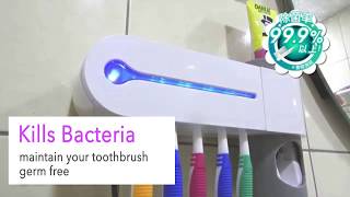 3in1 toothbrush sterilizer dispenser holder
