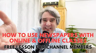 Creative Ways to Use Newspapers in Online & Offline Classes | Free Lesson for Channel Members