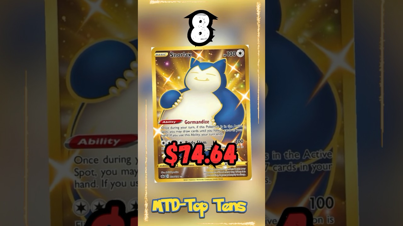 💤Top 10 Most Expensive Snorlax Cards!💎 