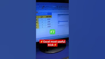 Excel⚡️most useful trick #excel #computer #exceltips #viral #shorts #education