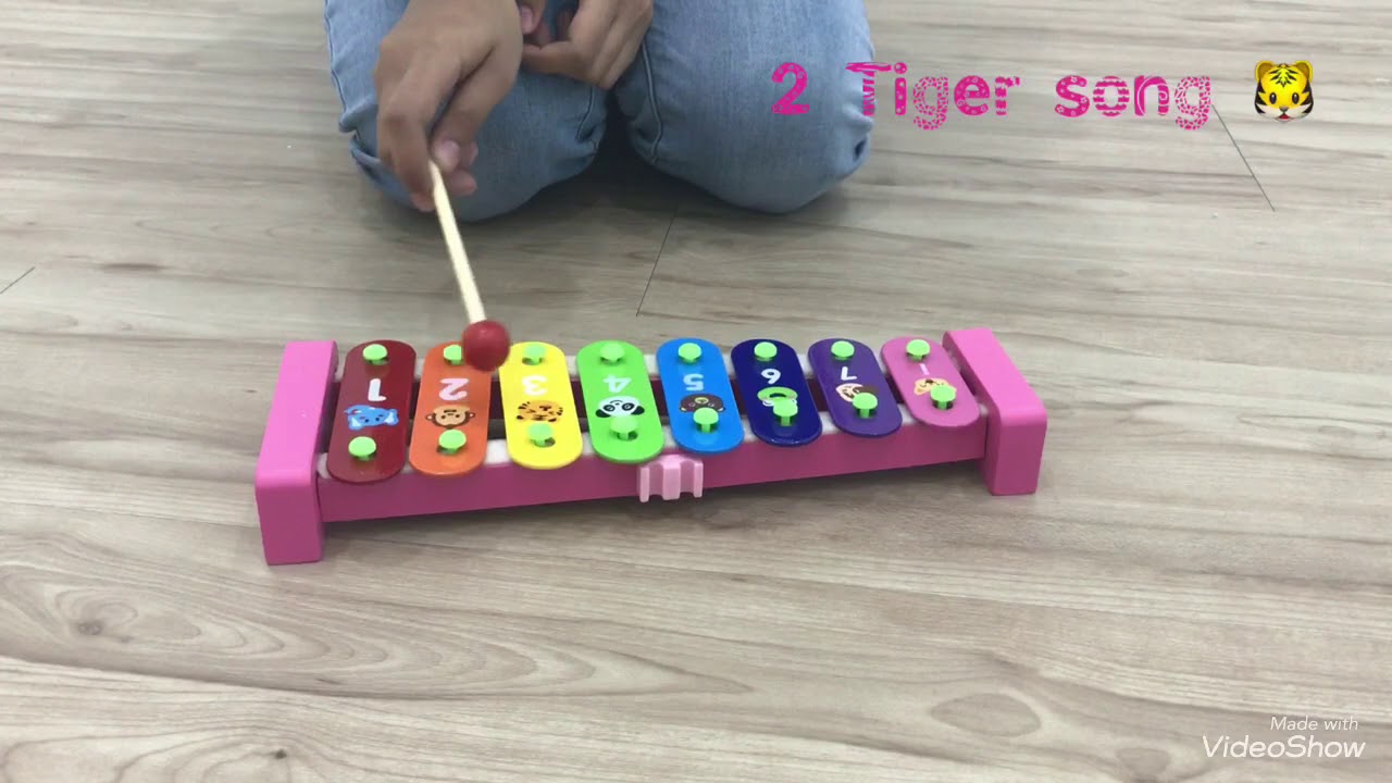 Toddle xylophone with cute animal printing YouTube