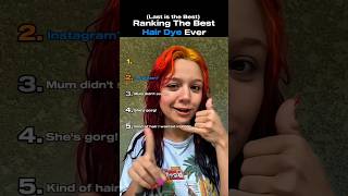 Ranking The Best Hair Dye Ever! 🌈 #shorts #hairdye #transformation
