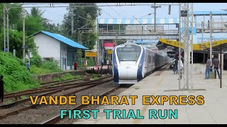 India's Desi Bullet Train : Vande Bharat Express : High Speed Trial Run Ahmedabad To Mumbai [2 in 1]