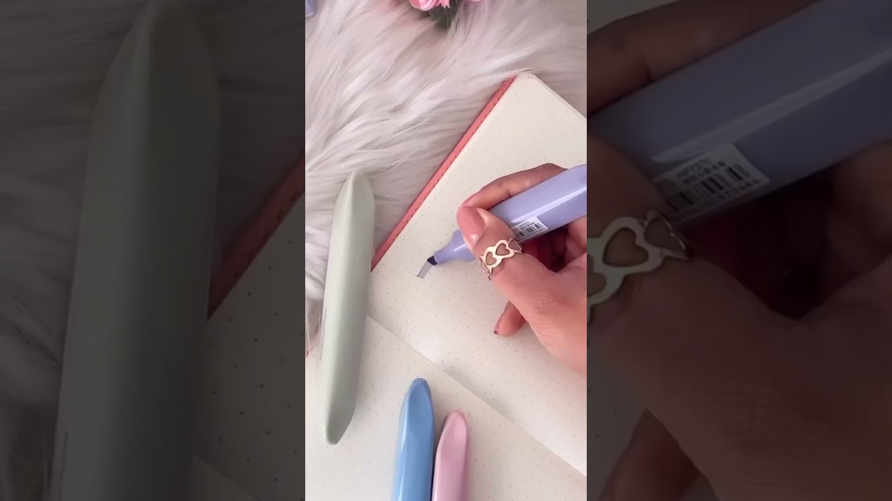 Chic Soft tip chiseled highlighter marker set  