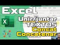 Excel - Função Concat/Concatenar | Concatenar foi substituído, veja como usar | Juntar textos