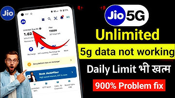 Jio Unlimited 5G Data Not Working | Jio 5G Not Working Problem Solution ✅