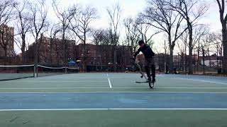 Double Whiplash to Hitchhiker to Double Whiplash to Hitchhiker to whiplash ride out flatland BMX