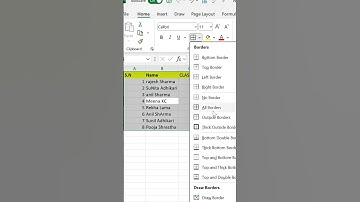 All Borders Tricks & Tips|| excel with me #exceltips #windows #microsoft #exceltricks