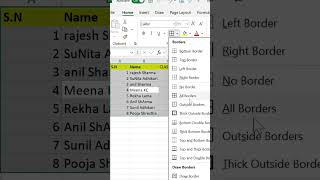 All Borders Tricks & Tips|| excel with me #exceltips #windows #microsoft #exceltricks