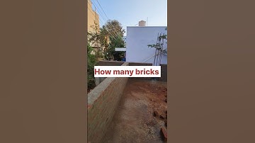 🤔How many bricks are required for 1 cubic meter of brick masonry work