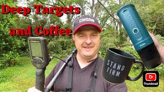 Metal Detecting for Deep Targets and Drinking Coffee with OutIn the Nano #noktalegend