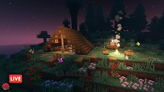 Camping at Sunset with LoFi Music to Relax, Study, Read or Sleep | Minecraft Ambience screenshot 1