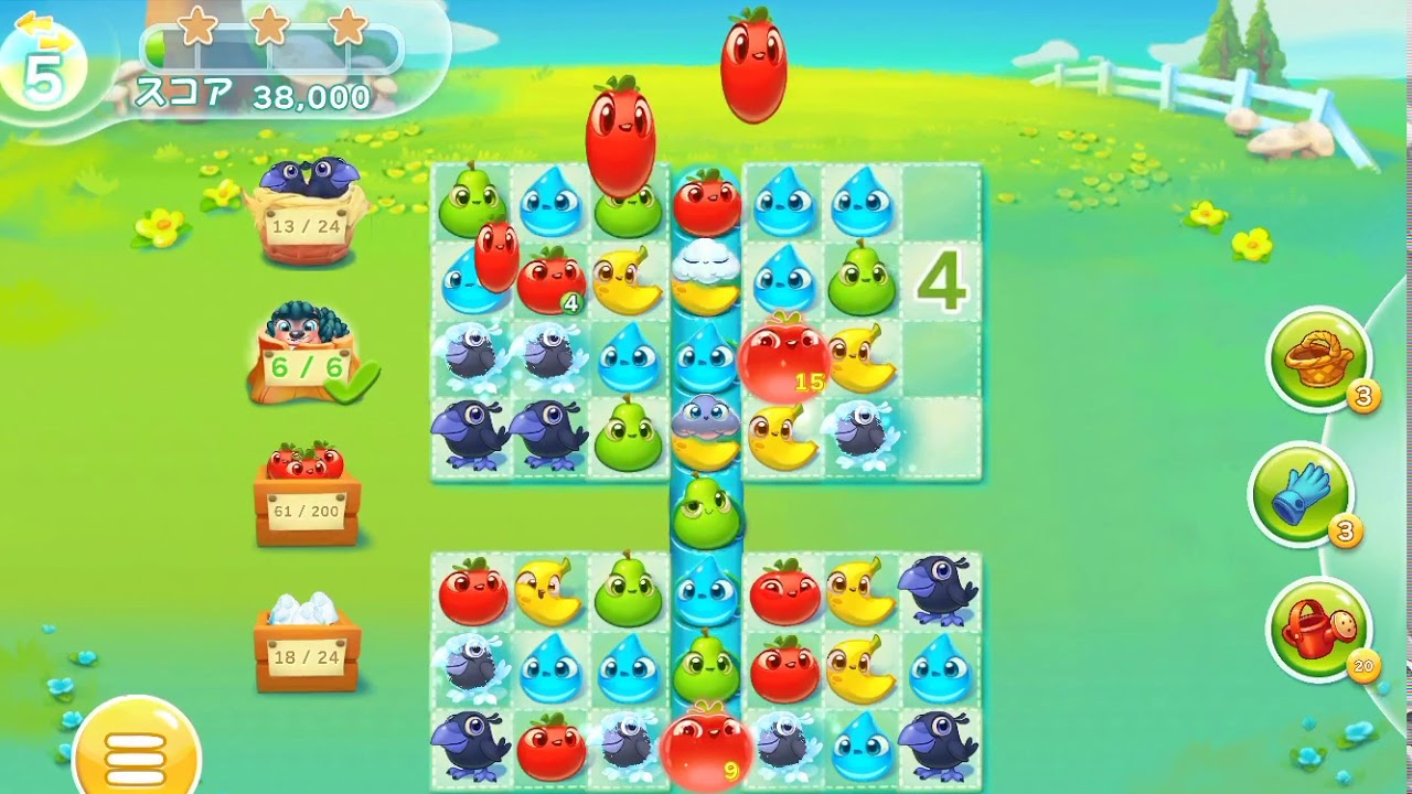 Farm Heroes Super Lv.1346 ファームヒーロー・スーパー プレイ動画