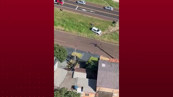 Imagens aéreas mostram ação policial após perseguição na BR-277 em Cascavel