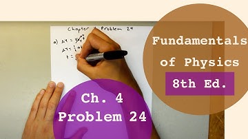 Fundamentals of Physics 8th Edition (Walker/Halliday/Resnick), Chapter 4, Problem 24 Solution