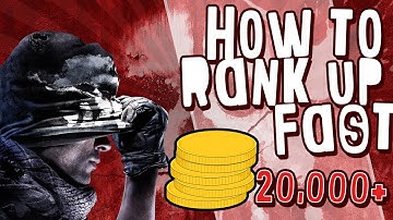 How To Get Rank Up Fast Cod Ghost - 20,000 XP Per Match