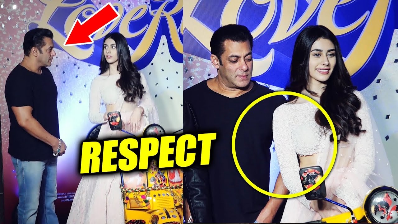 Salman Khan's Gentleman Behaviour With Loveratri Actress Warina | Loveratri Trailer Launch