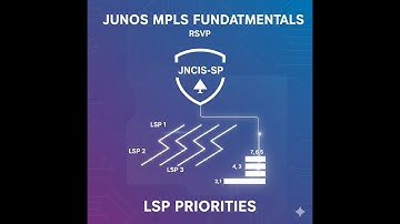 Juniper JNCIS-SP  - Junos MPLS Fundamentals - RSVP - LSP Priorities