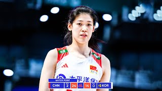 : Li Yingying  DESTROYED Korea in Volleyball Nations League 2024 !!!