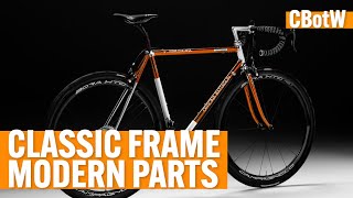 Building up a CLASSIC STEEL ROAD FRAME with MODERN bicycle parts
