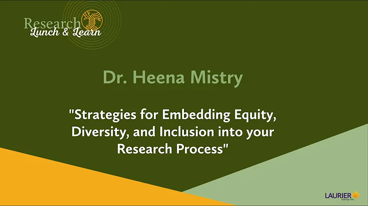 Lunch & Learn w/ Dr. Heena Mistry - "Strategies fo...