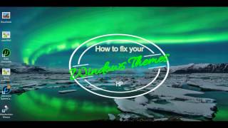 How to fix windows themes and error 1075