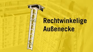 Wandschalung - Rahmenschalung - Rechtwinkelige Eckausbildung Mit Außenecke
