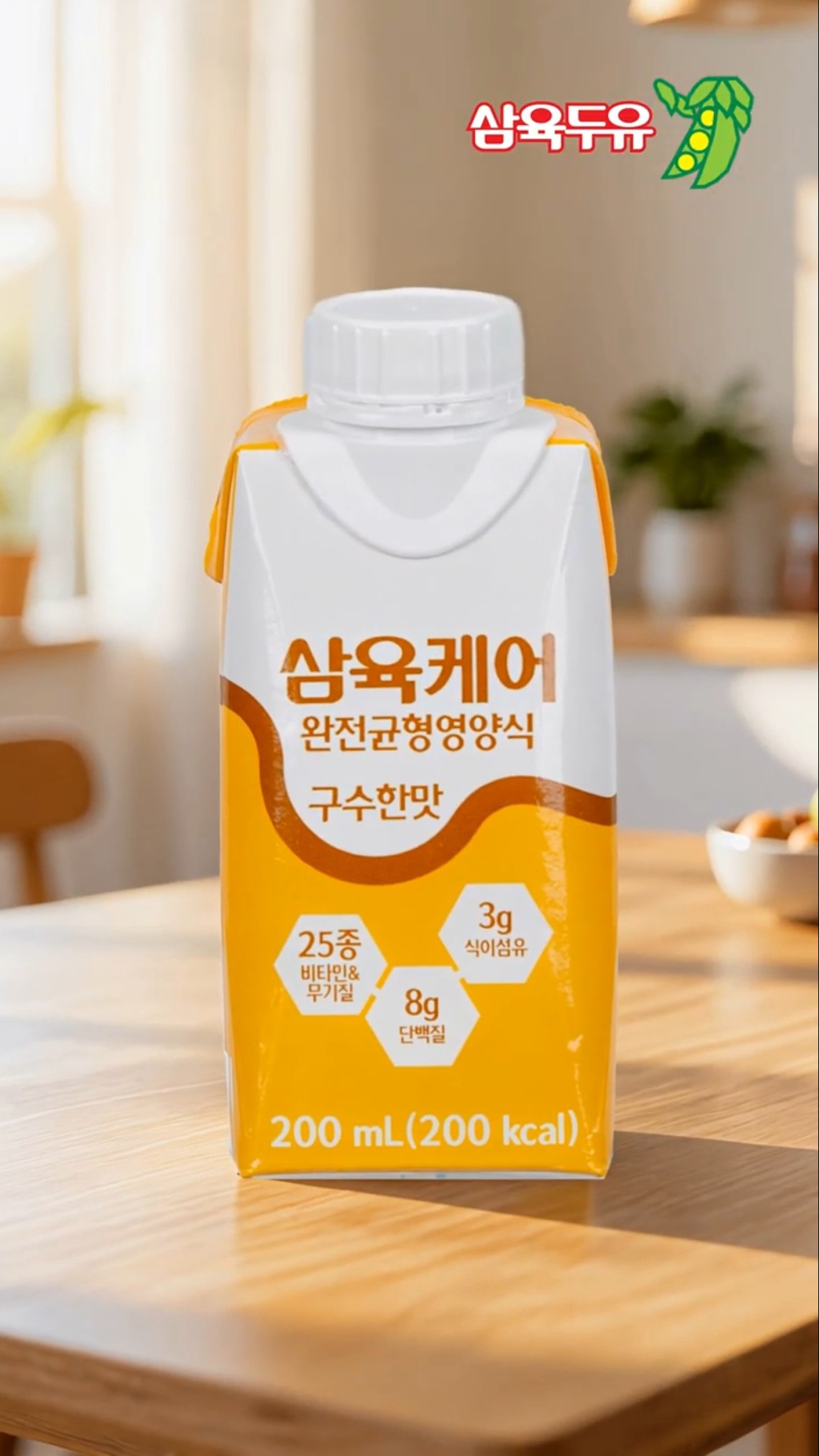 든든한 하루 한 잔! 💛 삼육케어 완전균형영양식 구수한맛
