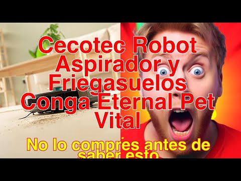 Robot Aspirador y Friegasuelos Cecotec Conga 8290 Immortal Ultra Power Home  X-Treme, 2 L, Autonomía 280 min - Negro
