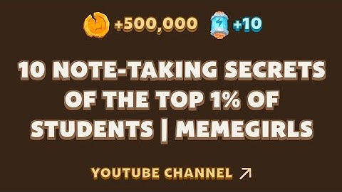 10 Note Taking Secrets Of The Top 1% Students Code Memefi | Memefi Video Code Today |