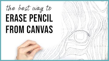 The Best Way to Remove Pencil from Canvas | How to Erase Pencil Marks from Canvas