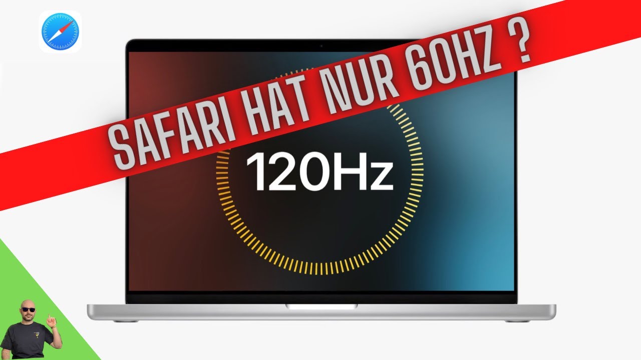Macbook Pro auf 120hz in Safari einstellen YouTube