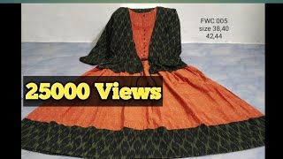 Kalamkari Anarkali Kurtis With Jacket Agaligai Apparels