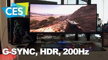 CES 2019: The ASUS PG35VQ monitor combines G-SYNC, HDR, and 200Hz