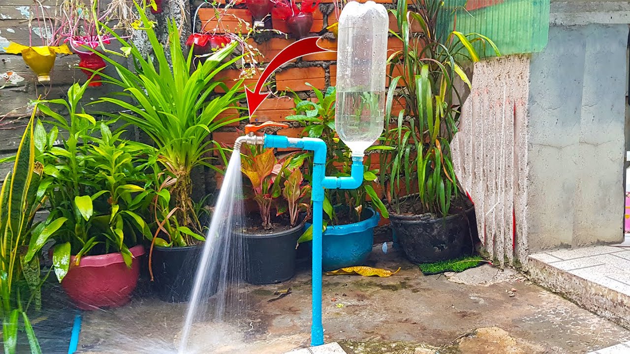 Amazing to fix PVC pipe faucet low water pressure #diy #freeenergypump ...