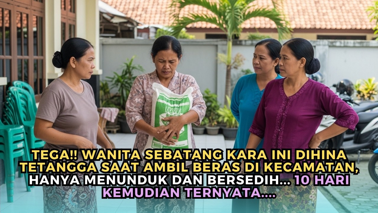Dihina Saat Ambil Beras Bantuan, 10 Hari Kemudian Wanita Ini Bikin Tetangga Tertunduk