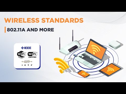 Video: Kurie IEEE belaidžio ryšio standartai nurodo perdavimo greitį iki 54 Mbps?