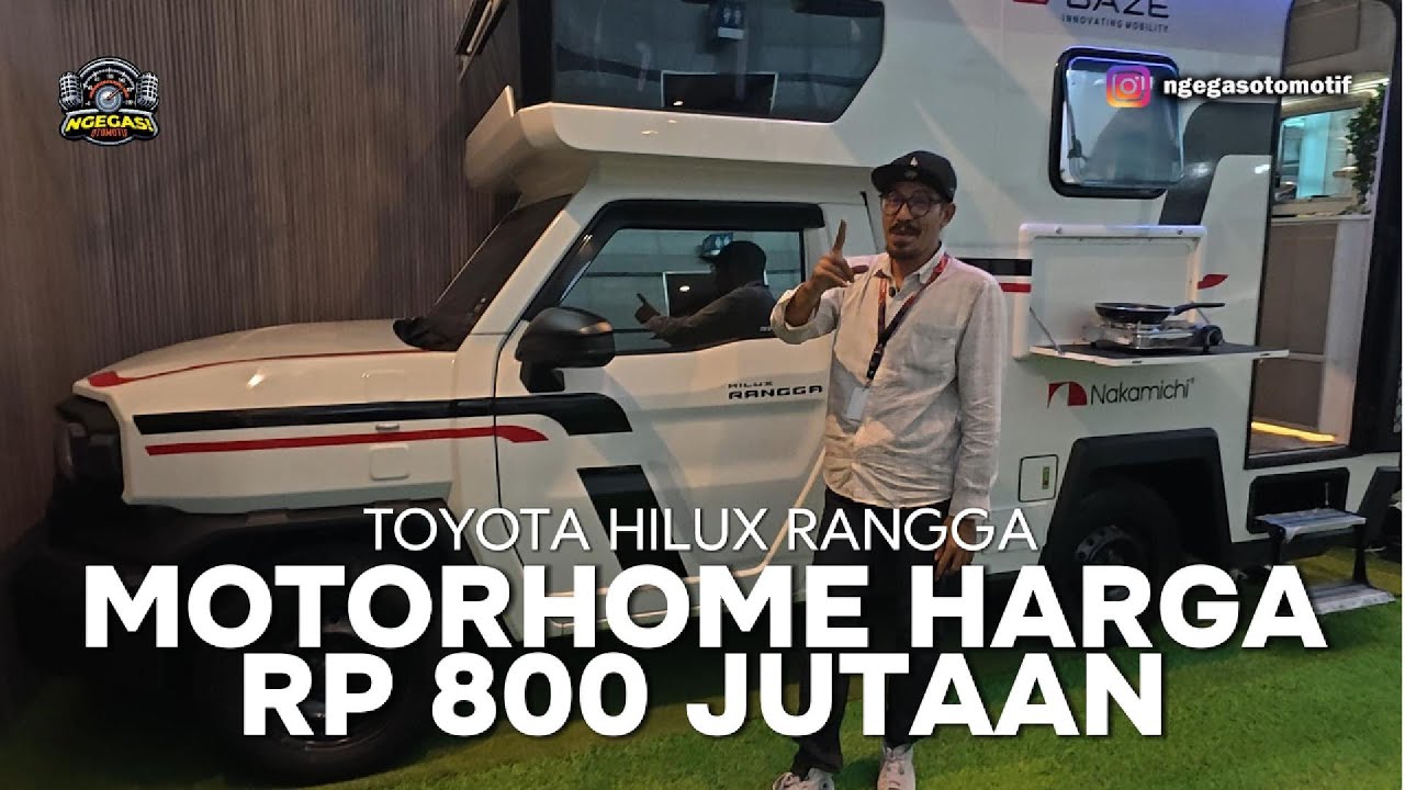 IIMS 2026, Campervan Toyota Hilux Rangga, Harga Belum Termasuk Mobilnya, Fasilitasnya Seperti Hotel?